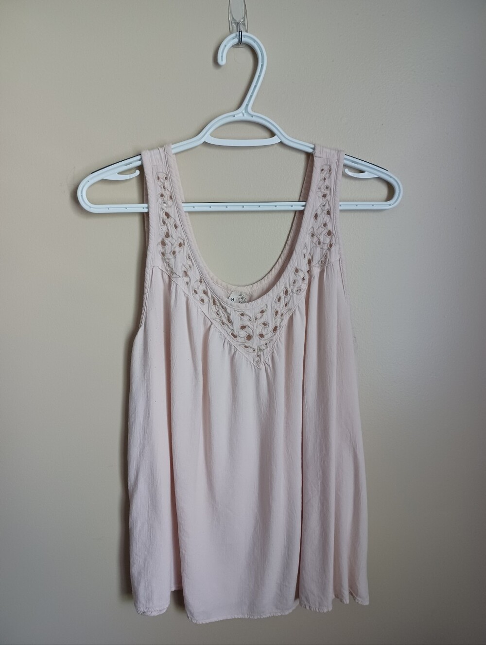Women's Size XL Light Pink Mudd Rayon Tank Top Summer Clothes Shirt Fashion